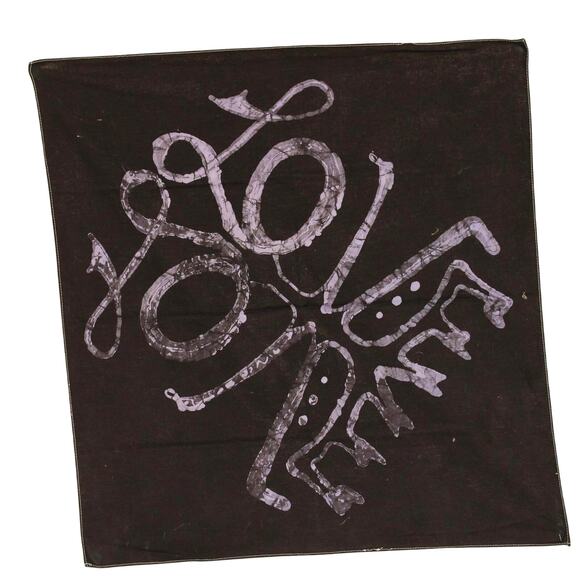 Crafty Cosmic Creation Accessories - Handmade Batik Mirrored Love Image Headcover Bandana Artisan Crafted